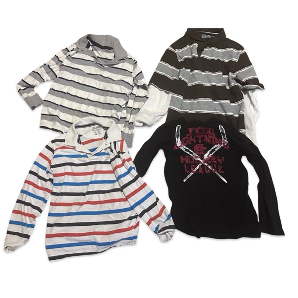 Lot of 4 Boys Shirts Size 7/8 Children’s Place Long Sleeve Polo